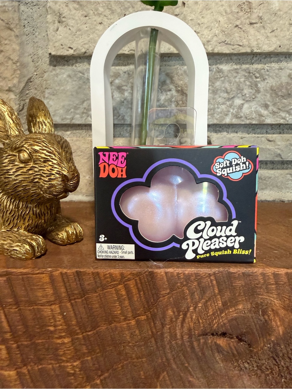 NeeDoh Cloud Pleaser Soft Doh Squish - Iridescent White Cloud